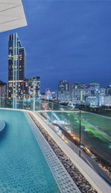 Endless views of downtown Bangkok